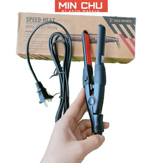 Máy là duỗi ép tóc size mini lưỡi đỏ SPEED-HEAT kẹp mái hàng loại1