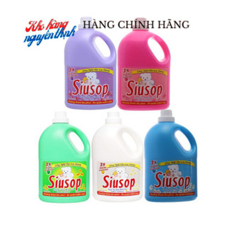 Nước xả vải SiuSop 3,5kg/can Đậm đặc, thơm lâu làm mềm vải quần áo