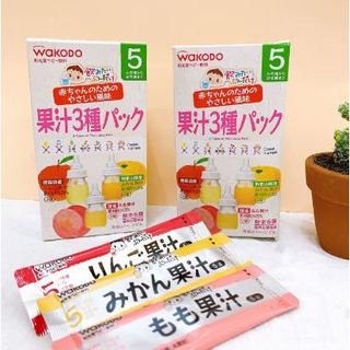 Trà hoa quả/lúa mạch/điện giải Wakodo cho bé 5M+