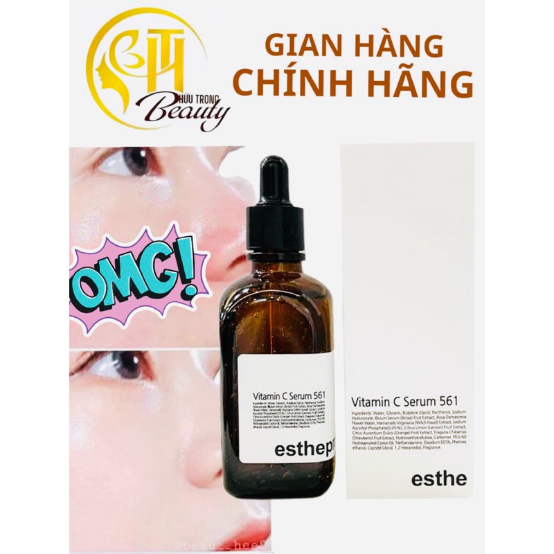 Serum Vitamin C Serum 561 Esthepro trắng sáng da, chống lão hóa 100ml tht83 chính hãng