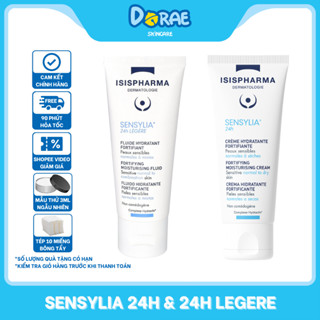 ISIS PHARMA l Kem dưỡng ẩm, làm giảm nóng rát, kích ứng da Sensylia 24h và Sensylia 24h legere