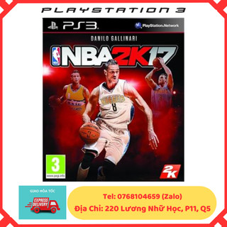 Đĩa game ps3 bóng rổ nba 2k17 - basketball ps3, ps3 gốc - 2nd không bìa
