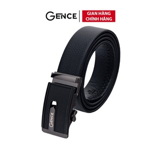 Thắt lưng da nam chính hãng gence lg30 chất liệu da bò cao cấp màu đen