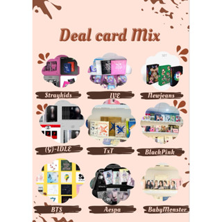 Deal card mix các nhóm IVE BlackPink EXO Aespa BTS...