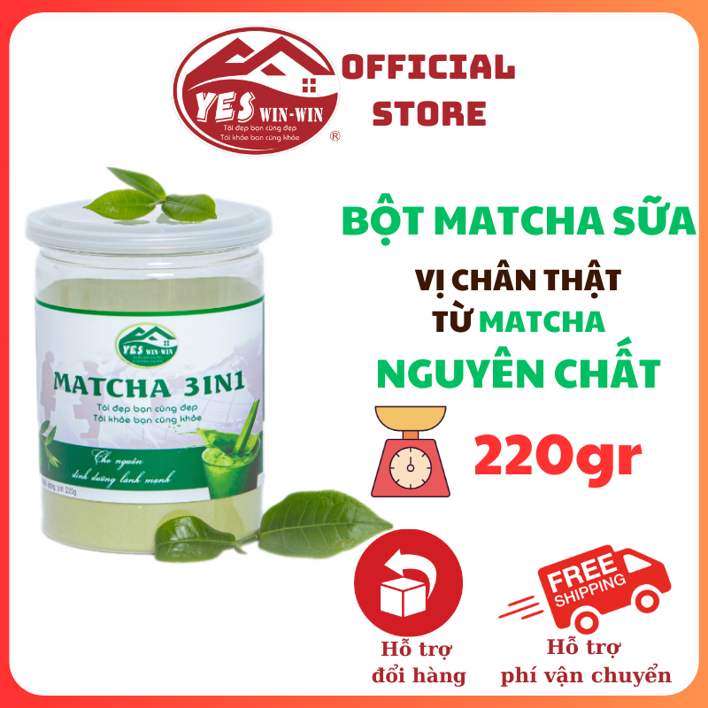 Bột 3in1 Matcha sữa tiện lợi hòa tan Yeswinwin 3in1 Matcha