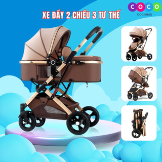 Xe đẩy 2 chiều cho bé, gấp gọn đa tính năng tiện dụng cho mẹ và bé, bảo hành 3 năm