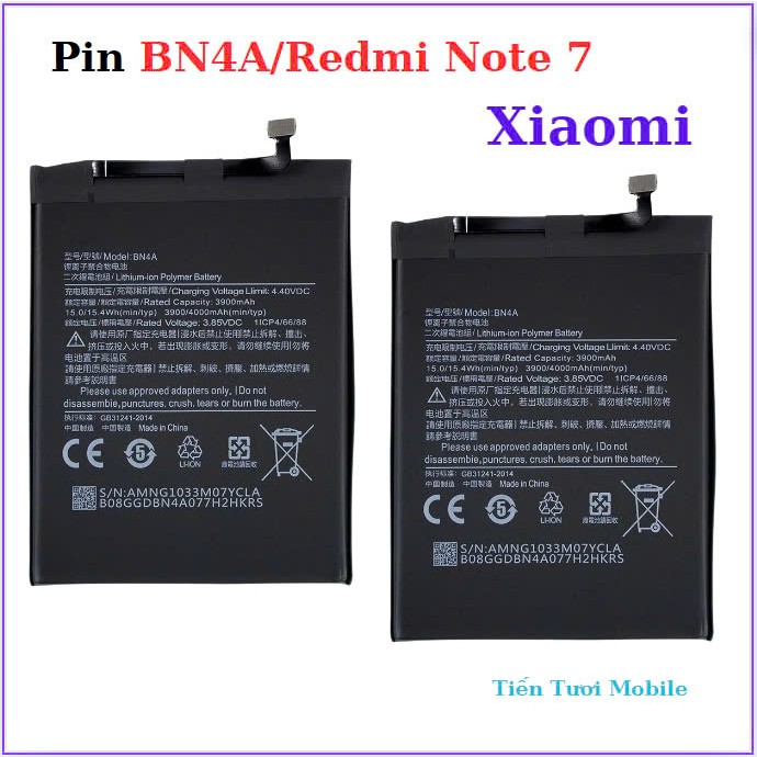 Pin BN4A /redmi note 7 xiaomi,mới