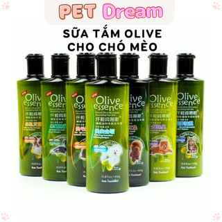 Sữa Tắm Olive Cho Chó Mèo Thơm Lâu Mượt Da Khử mùi