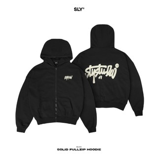 Áo Hoodie Fullzip SLY Solid màu đen