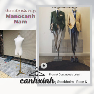 Manocanh Nam Không Tay, Cốt Bán Thân Nam Bọc Vải Cho Shop Nam