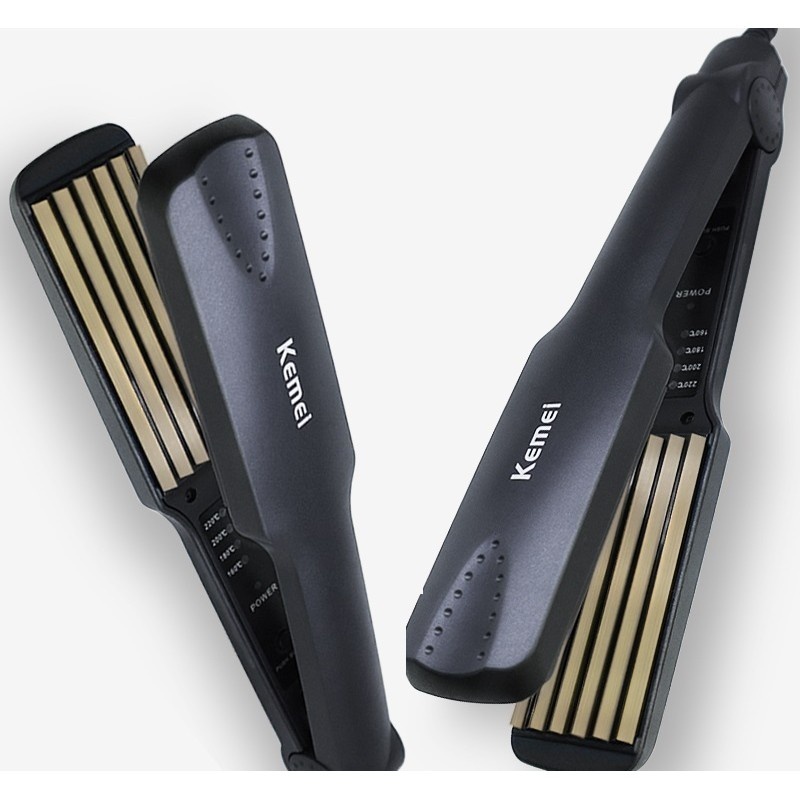 Máy Dập Xù ,Uốn Duỗi Tóc KEMEI 332, Chức năng dập xù, bấm xù ,Máy Là Tóc Kemei Chính Hãng 4 Mức Nhiệt.
