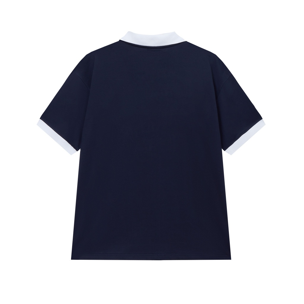 Áo Polo Form Rộng Amee Bear Thêu Logo Phối Bo/ Cotton 100% | BigBuy360 - bigbuy360.vn