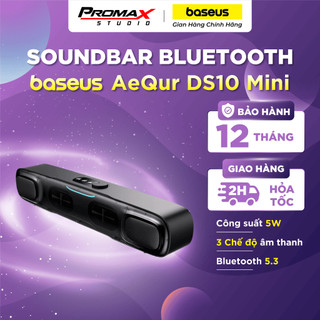 Loa bluetooth để bàn baseus aequr ds10 mini soundbar ba chế độ âm thanh 3d soundscape siêu trầm