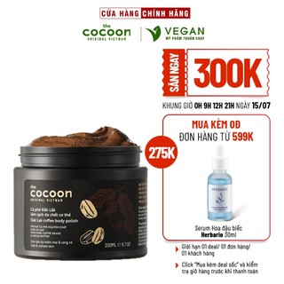 Cà phê đắk lắk làm sạch da chết cocoon 200ml