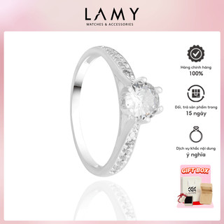 Nhẫn bạc nữ cde shimmering ring silver cde8186sv - nhẫn bạc ta cao cấp