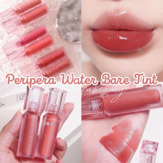 Son Tint Bóng Peripera Water Bare Tint Bóng Nhẹ Độ bám màu cao, nhẹ môi Ink Bare 7,8 có nơ | BigBuy360 - bigbuy360.vn