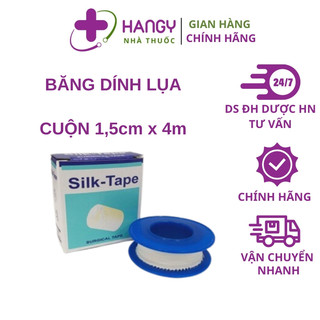 Băng dính lụa Silk Tape 1,25cm × 4m cuộn băng dính vải y tế siêu dính