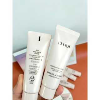 2 tuýp Sữa rửa mặt ohui hồng 40ml
