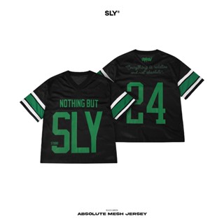 Áo thun Jersey unisex SLY Absolute Mesh màu đen xanh vải lưới