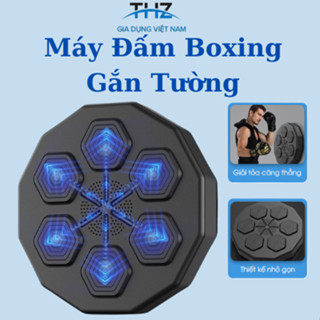 Máy Tập Boxing Theo Nhạc Thông Minh, Máy Đấm Bốc Gắn Tường có Bluetooth