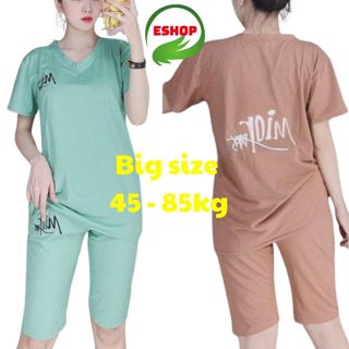 Đồ Bộ Nữ Đồ Bộ Mặc Nhà Bigsize Bộ Đồ Ngủ Nữ Quần Lửng Ngố Mặc Nhà Eshop Đồ Mặc Nhà Trung Niên Db16