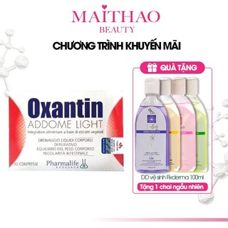 (Date 02/2025) Viên uống hỗ trợ giảm cân Pharmalife Oxantin Addome Light (hộp 60v) TẶNG Gel Vệ Sinh Fixderma 100ml