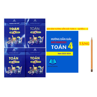 Sách Combo Hướng dẫn học toán + hướng dẫn giải chi tiết toán lớp 4