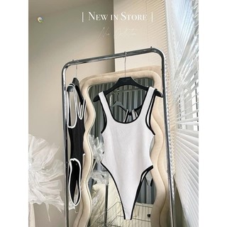 Jump bikini 2 dây viền màu ôm body cực hot cho mùa đi biển cực sexy , chất thun gân mềm mịn