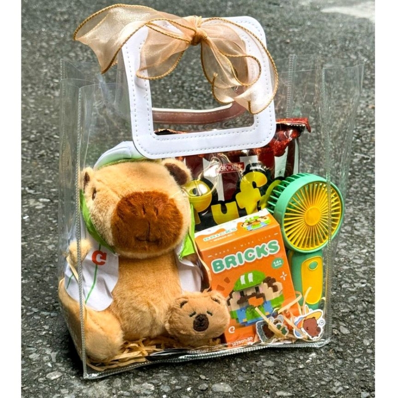 Set túi quà gấu bông loopy, capybara gấu dâu  dê thương tặng trẻ em valentine trung noel