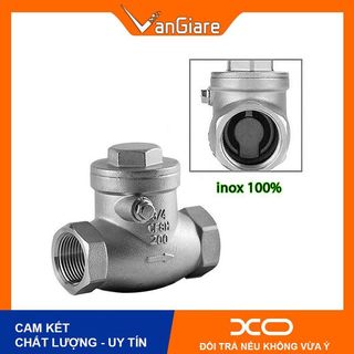 Van nước 1 chiều lá lật inox phi 21 27 34 42 49 60