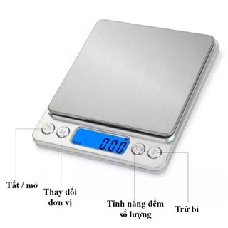 Cân điện tử I2000, cân tối đa 3kg, cân được 0.1g