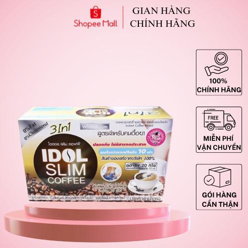 Cà Phê sữa Giảm Cân Idol Slim Coffee Thái lan,  ( hộp 10 gói )