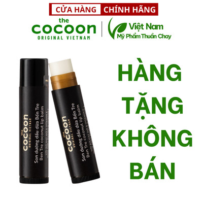 Hàng tặng không bán -  COMBO 2 Son dưỡng môi dầu dừa bến tre the cocoon 5g - Thuần Chay