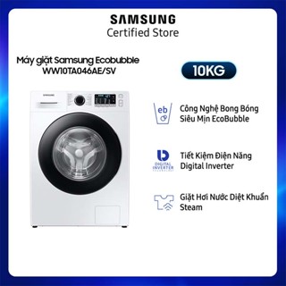 Máy Giặt Samsung Inverter 10 Kg WW10TA046AE/SV - Miễn phí giao + lắp Toàn Quốc