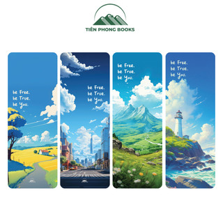 Combo 6 Bookmark, Thẻ kẹp sách Tiên Phong Books, hình phong cảnh đẹp