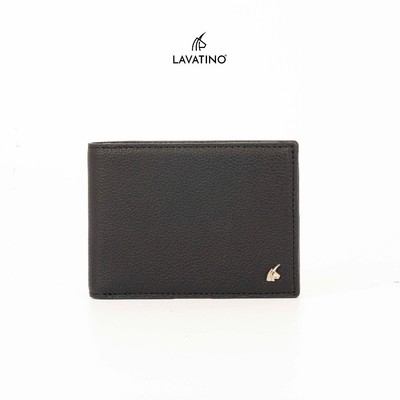 Ví Ngang Đen NOVA da bò cao cấp chính hãng LAVATINO - WNB36