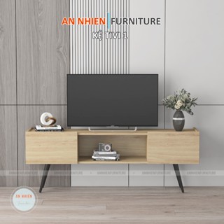 Kệ Tivi Gỗ MDF Kiểu Dáng Hiện Đại Trang Nhã Ngang 1.2m - 1.4m Nội Thất An Nhiên (TV01)