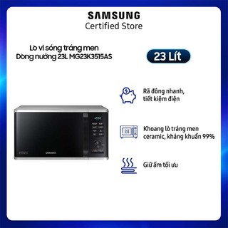 Lò vi sóng samsung 23l dòng nướng mg23k3515as