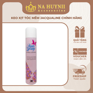 Keo xịt tóc Jacqualine mềm, màu hồng