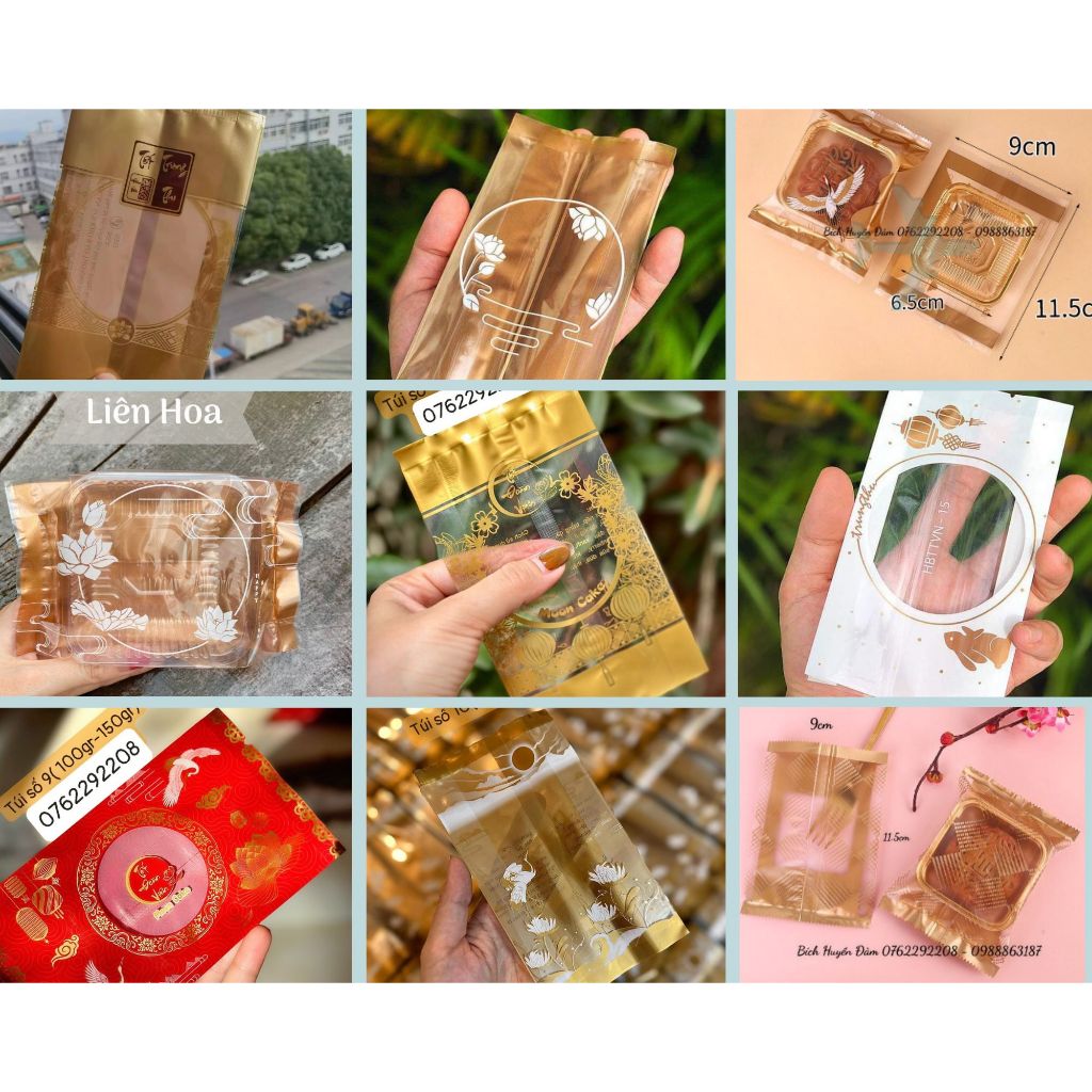 Set 100 khay túi ép size 9 (150gr-190gr)