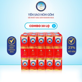   Combo 30 hũ  Nước Yến Sào Chưng Táo Đỏ - Yến Sào Hòn Gốm Chính Hiệu Khánh Hoà - HGK NEST 