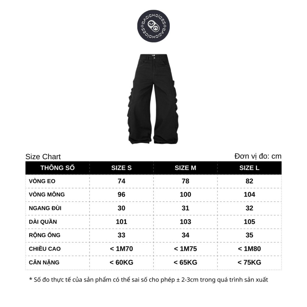 Bad Choices | Quần Wide-legs CATUS Kaki Jeans ống rộng StreetStyle | BigBuy360 - bigbuy360.vn