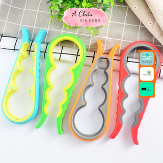 Dụng cụ mở lọ đa chức năng 4 trong 1 dành cho tay và tay yếu - Dụng cụ mở nắp dễ sử dụng, Dụng cụ mở hộp , chai