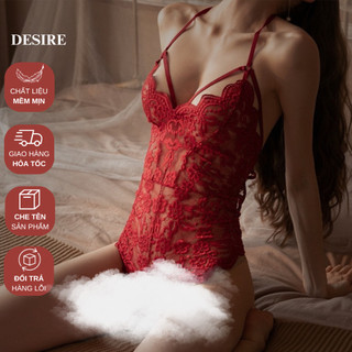 Bộ Váy ngủ liền thân Bodysuit ren mềm xẻ đáy Jump ren gợi cảm sexy VN-8250