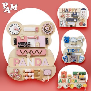 Pam bảng bận rộn busy board giáo dục sớm montessori cho bé 0-3 tuổi