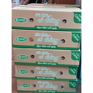 Thùng sữa chua trắng Elovi