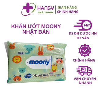 Khăn Giấy Ướt Moony Nhật 76 Tờ Không Mùi