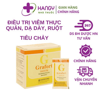 Hộp 20 gói gel dạ dày grafort nhập khẩu hàn quốc - giảm trào ngược dạ dày và các biểu hiện của viêm loét dạ dày