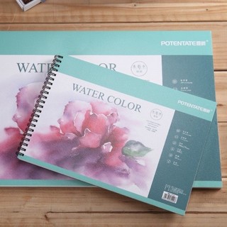 Sổ vẽ hoa hồng Potentate A4 300gsm- bìa trắng hoa xanh