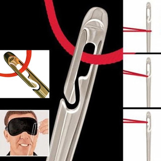 Kim may vá mới không cần xỏ chỉ, tự chỉ, khâu thủ công bằng thép không gỉ, khâu quần áo, may vá cầm tay, ống đựng 10cm